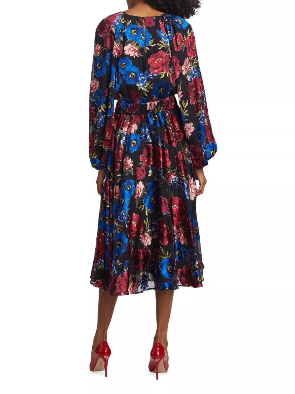 Elie Tahari floral-print A-line midi dress, size 6, brand new with tags. - Picture 2 of 5